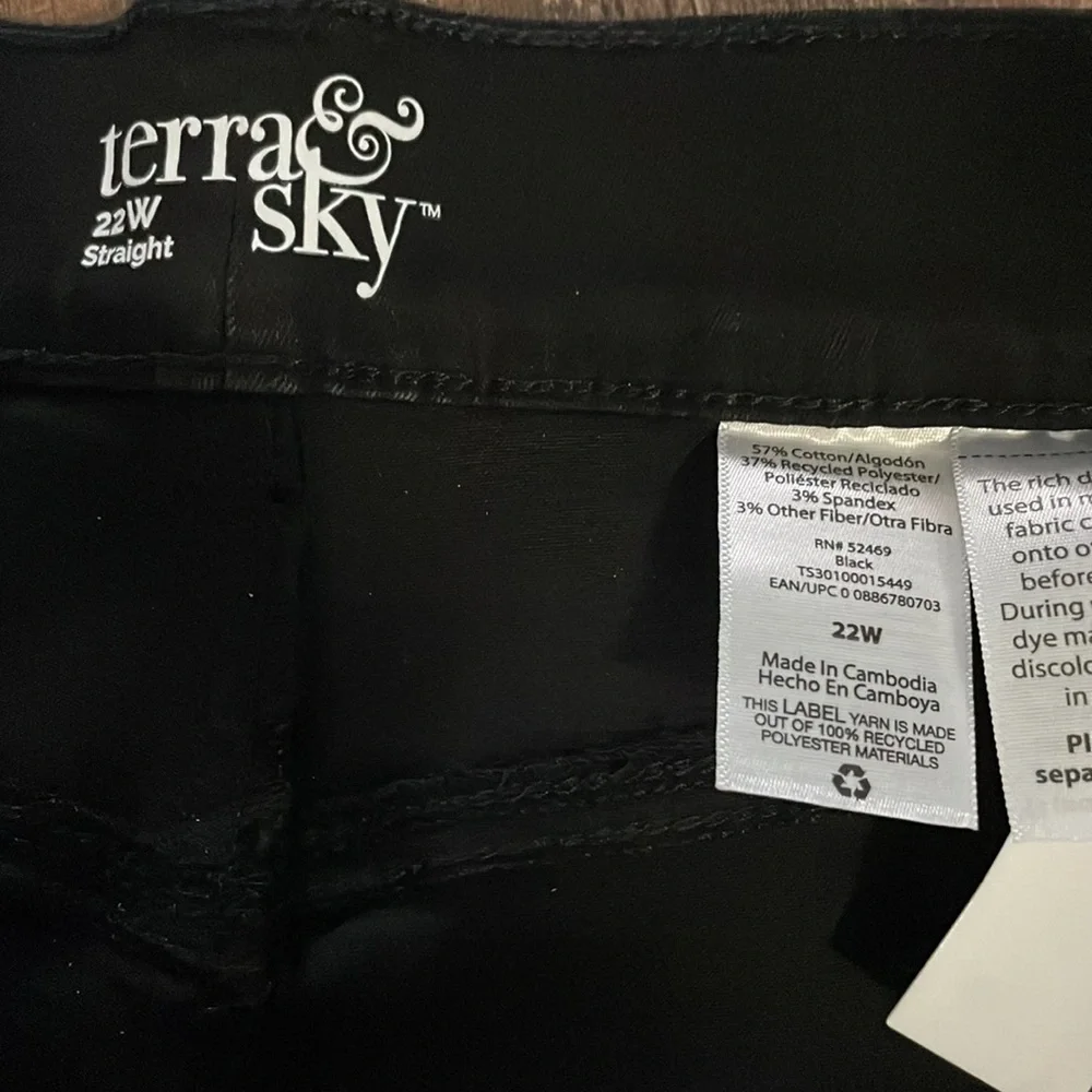 tummy control high rise black jeans - Picture 4 of 6